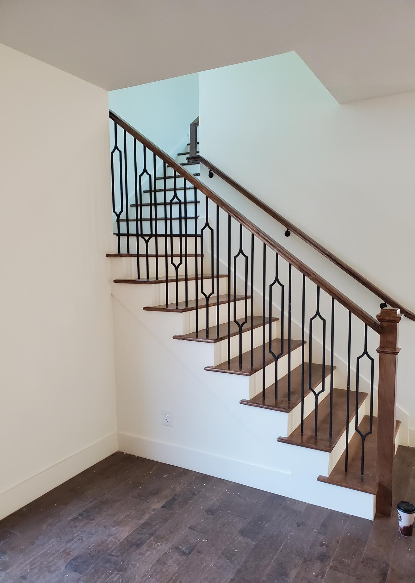 Indoor wood Staircase and handrail