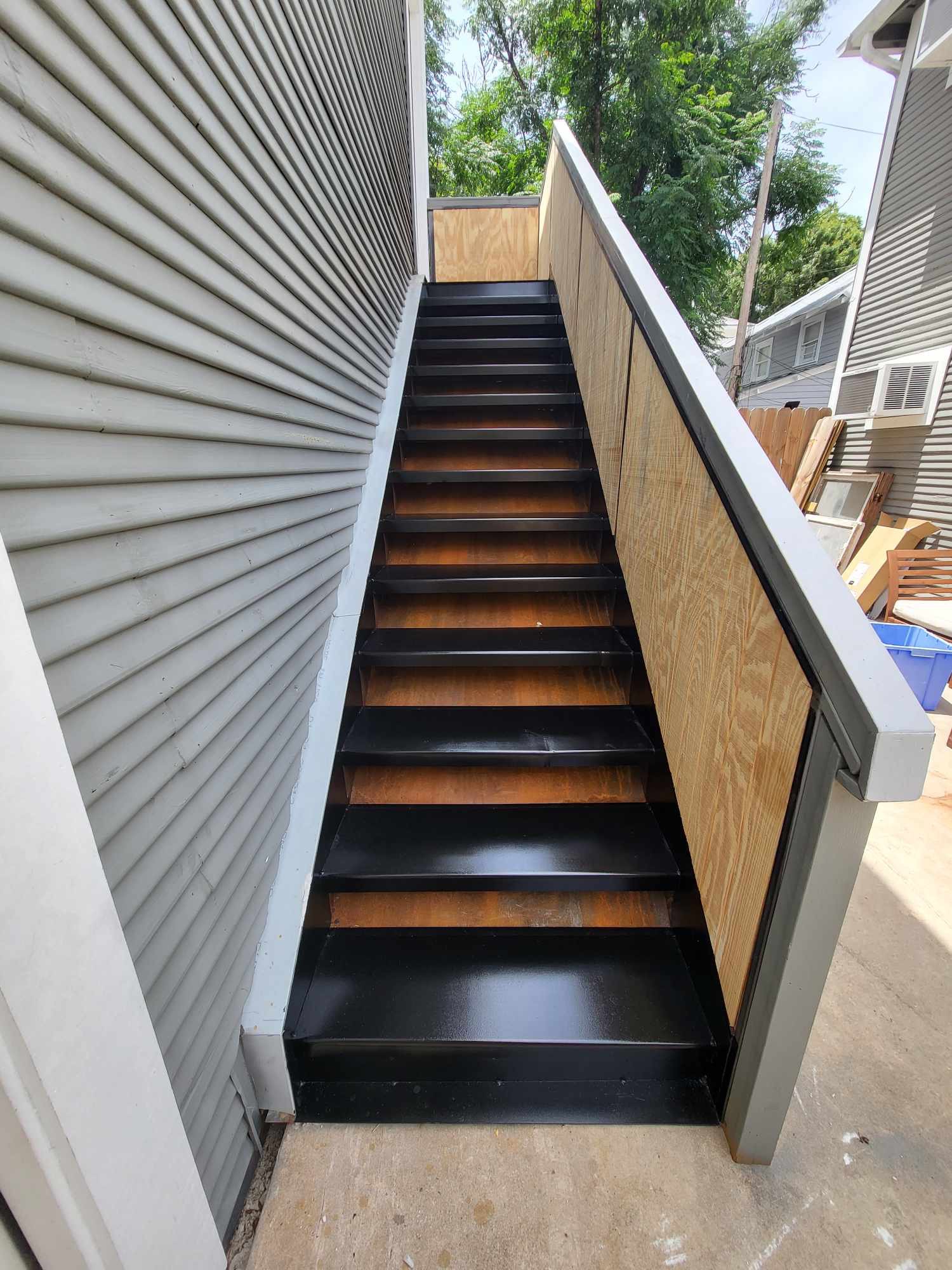 Outdoor metal Staircase